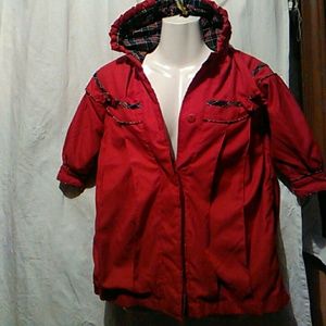 Causal timed Hooded winter coat.zip lining